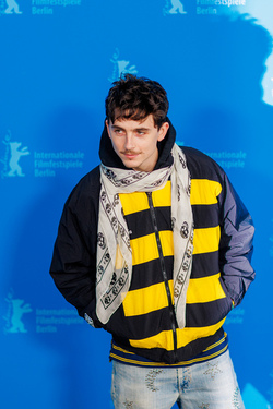 Timothee Chalamet at the Photocall of the movie A Complete Unknown at the 75th Berlin Film Festival Berlinale