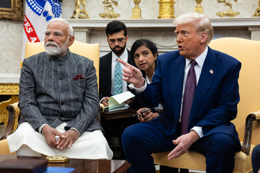 Trump Meets Prime Minister Narendra Modi of India in the Oval Office