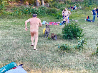 Naked OAP Chased Boar For Stealing His Laptop