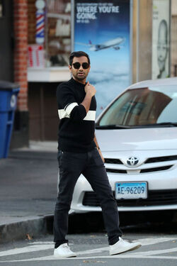 Aziz Ansari Spotted Filming In NYC