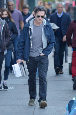 Naomi Watts and Billy Crudup seen on the set of Gypsy 