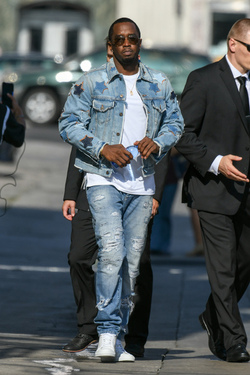 Sean Combs also known as P Diddy at Jimmy Kimmel Live