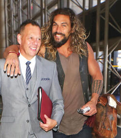 Jason Momoa Clutches His Favorite Pillow Going Through LAX TSA