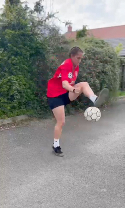 Freestyling footballer hopes to follow in the footsteps of England s lionesses Freestyling footballer hopes to follow in the footsteps of England s lionesses