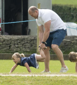 Zara and Mike Tindall have fun with Prince William and their kids at the polo Zara and Mike Tindall have fun with Prince William and their kids at the polo