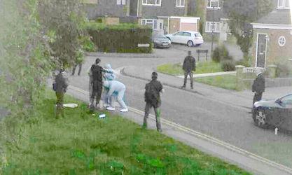 NUNEATON TERROR RAID AND ARREST