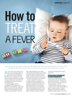 How to treat a fever