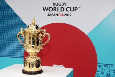 The Rugby World Cup 2019 Pool Draw at the Kyoto State Guest House on May 10 in Kyoto Japan. The Rugby World Cup 2019 Pool Draw at the Kyoto State Guest House on May 10 in Kyoto Japan.