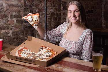 A LOT OF CHEDDAR NEW 2 500 CALORIE PIZZA IS TOPPED WITH 24K GOLD