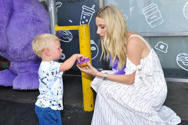 Heather Morris with son Owen Heather Morris with son Owen