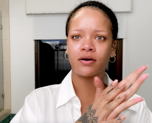 Rihanna goes make up free as she reveals skincare routine