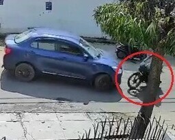 VIDEO Lucky to be alive scooter rider miraculously survives after being hit by car and catapulted through air VIDEO Lucky to be alive scooter rider miraculously survives after being hit by car and catapulted through air