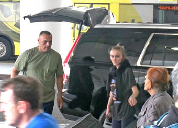 Lily Rose Depp Looking Exhausted With No Makeup At LAX