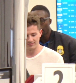 Charlie Puth Gets An Extremely Thorough Pat Down By LAX TSA Charlie Puth Gets An Extremely Thorough Pat Down By LAX TSA