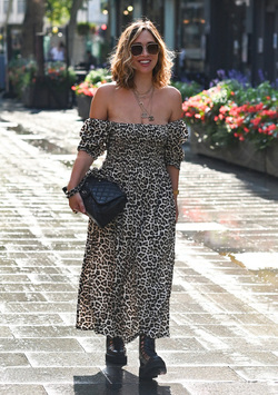 Non Exclusive Myleene Klass Seen Arriving At Global Radio Non Exclusive Myleene Klass Seen Arriving At Global Radio