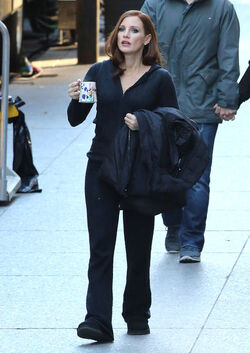 Jessica Chastain First Looks Molly s Game in Toronto