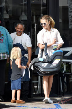 Teresa Palmer has Breakfast with Sons Teresa Palmer has Breakfast with Sons