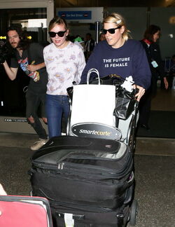 Kirsten Dunst arrives back at LAX Kirsten Dunst arrives back at LAX