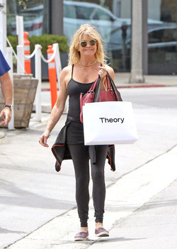 Goldie Hawn And Kurt Russell Go Shopping In Brentwood