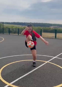 Freestyling footballer hopes to follow in the footsteps of England s lionesses Freestyling footballer hopes to follow in the footsteps of England s lionesses