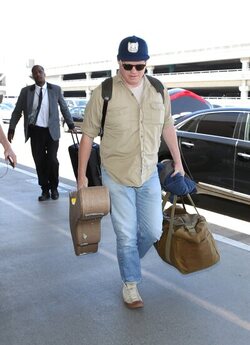 Kirsten Dunst Lovely In Lace And Denim Leaving L.A. With Fiance Jesse Plemons