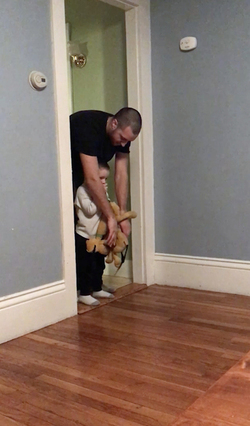 DAD SIMS LIFT FOR AUTISTIC SON