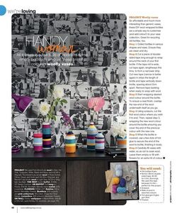 DIY Make funky woolly vases