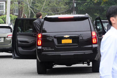 Tiffany Trump and Boyfriend Ross Mechanic Spotted out in the Hamptons Getting Coffee with Secret Service