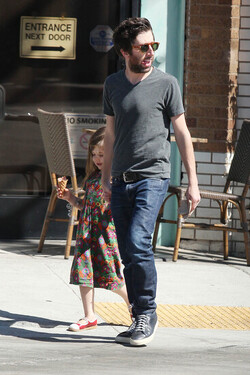 Simon Helberg Takes Daughter Adeline Helberg for Ice Cream
