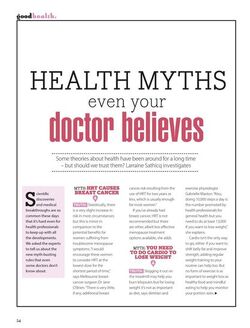 Health Myths Even Your Doctor Believes Health Myths Even Your Doctor Believes