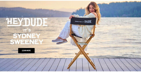 Sydney Sweeney in new advertising photoshoot for HEYDUDE 