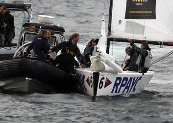 Prince Harry watches Sailing Demonstration on Sydney Harbour for the Invictus Games Prince Harry watches Sailing Demonstration on Sydney Harbour for the Invictus Games