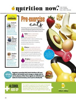 Nutrition Now Pre exercise eats
