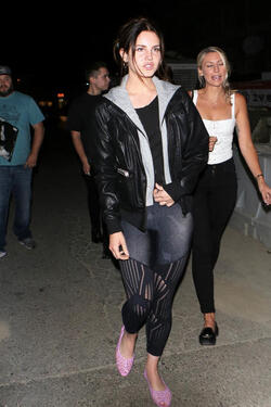 Lana Del Rey dines with friends at Craig s