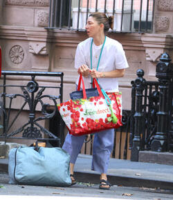 Sofia Coppola struggles with bags as she loads up her car in New York Sofia Coppola struggles with bags as she loads up her car in New York