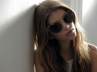 KAIA GERBER FOR MIU MIU EYEWEAR CAMPAIGN