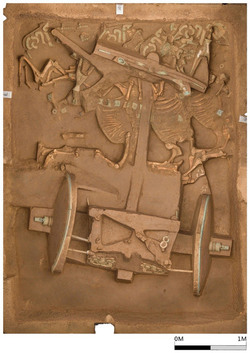 China Shows 1000 BC Bronze Chariot Buried with Horses