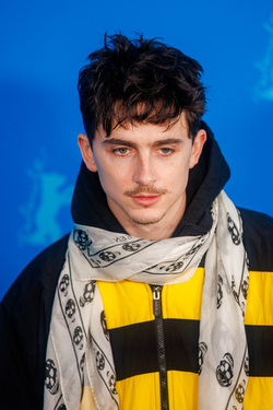 Timothee Chalamet at the Photocall of the movie A Complete Unknown at the 75th Berlin Film Festival Berlinale