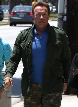 Arnold Schwarzenegger was spotted while out and about in Brentwood.