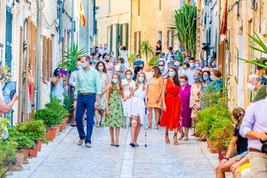 The Spanish Royal family visit Fray Junipero Serra Museum in Petra Spain The Spanish Royal family visit Fray Junipero Serra Museum in Petra Spain