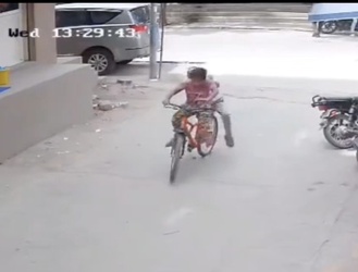 VIDEO Horrifying moment two students get electrocuted and one dies on way to school