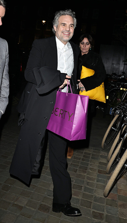 Mark Ruffalo arrives at the Chiltern Firehouse