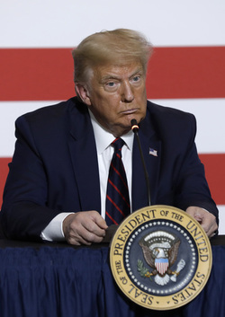 President Donald Trump Visits American Red Cross National Headquarters