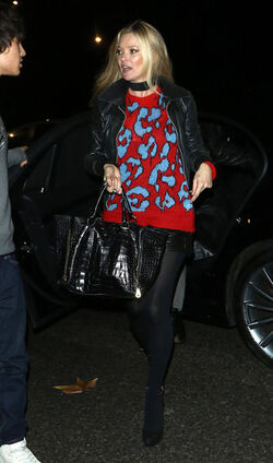 Kate Moss and Louis Baines dine at China Tang restaurant in London after Coach fashion party