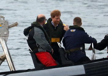 Prince Harry watches Sailing Demonstration on Sydney Harbour for the Invictus Games Prince Harry watches Sailing Demonstration on Sydney Harbour for the Invictus Games