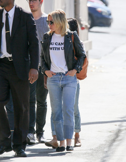 Kristen Bell arrives at Jimmy Kimmel show