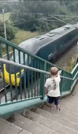 Five year old railway superfan gets dream day testing high speed Pendolinos after HOURS waving at tracks