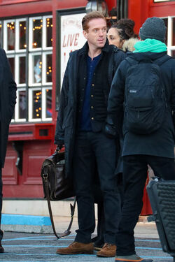 EXCLUSIVE Damien Lewis on the Set of Billions in Upstate New York