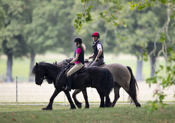 Prince Edward Rides Out With Lady Louise Windsor