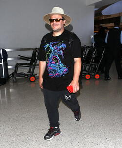 Movie Star Jack Black Loving The Rock Gods